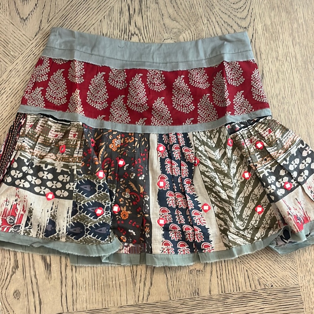RAGA Bohemian Patchwork Skirt Small NWT
